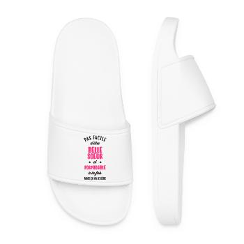 Belle Beau-Frère / Belle-Sœur / Beau Frere / Belle - Claquettes Femme - blanc - Devant