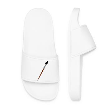 pinceau - Claquettes Femme - blanc - Devant
