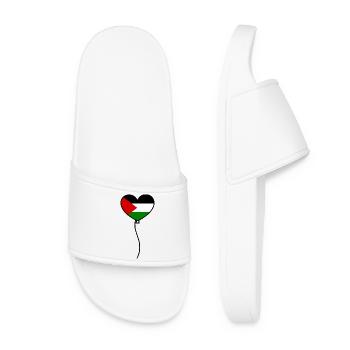 Free palestine - Women’s Pool Sliders - white - Front