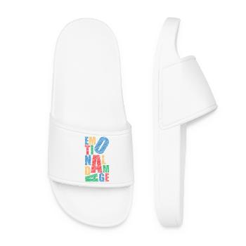 Emotional Damage - Women’s Pool Sliders - white - Front