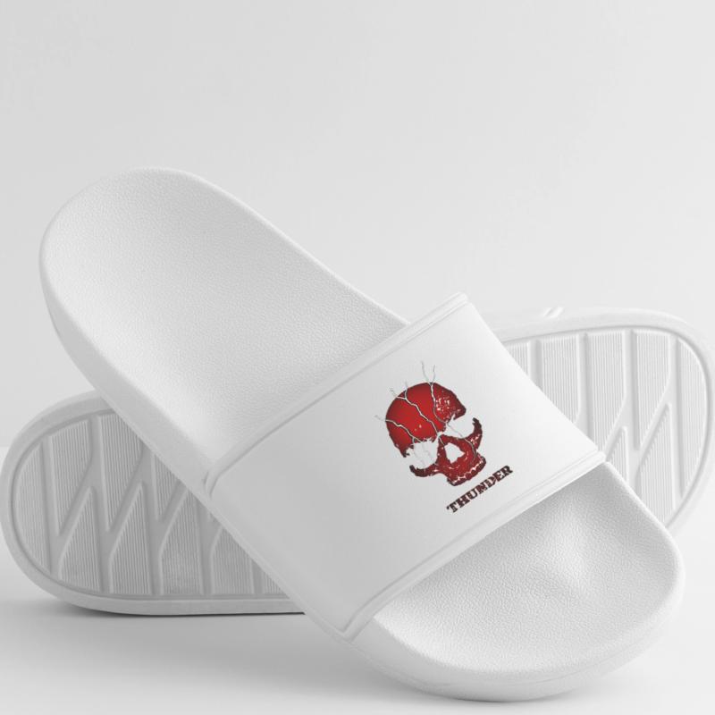 Exploding Thunder Skull Women’s Pool Sliders
