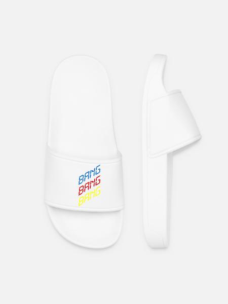 Bang Bang Bang – Party, Music & Club Vibes - Women’s Pool Sliders - white