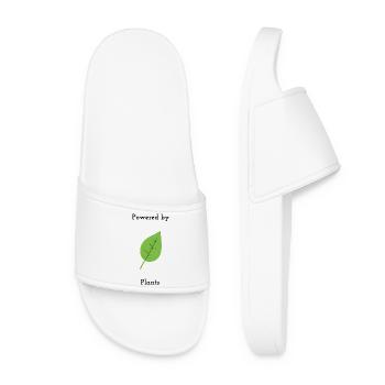 Vegan Lifestyle | Powered by Plants – Sustainable - Women’s Pool Sliders - white - Front