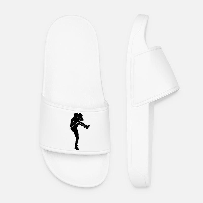 Baseball - Frauen Badelatschen - Weiß