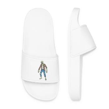 Ragged Zombie Style Illustration - Women’s Pool Sliders - white - Front