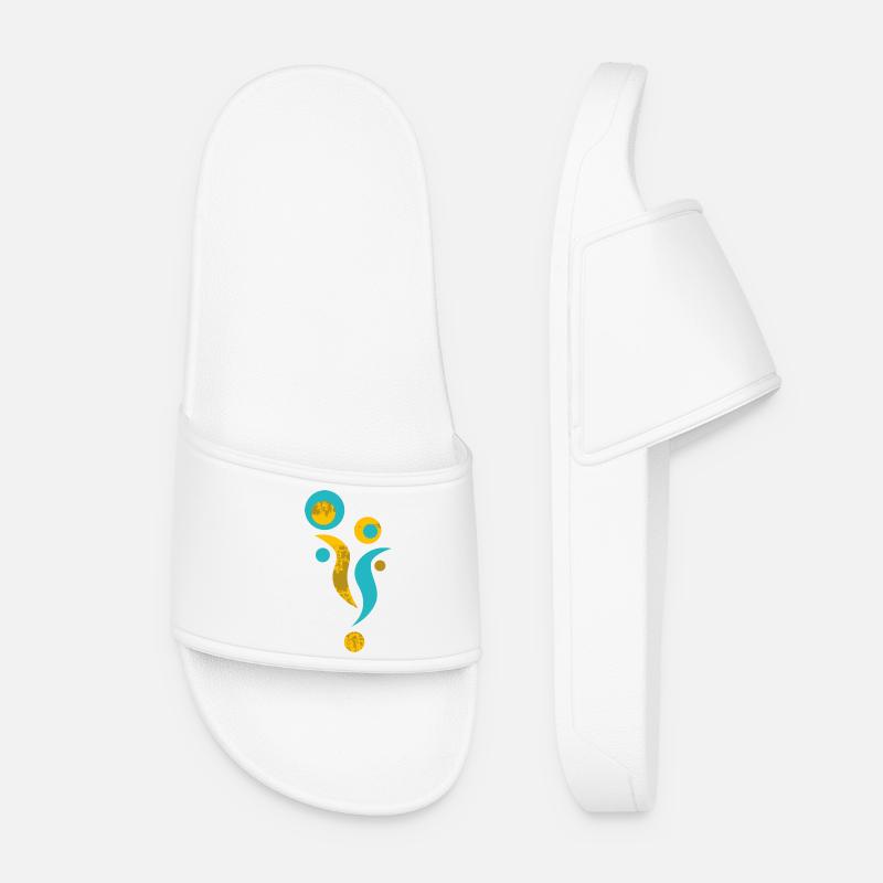 Yoga design_41 - Women’s Pool Sliders - white
