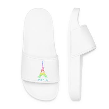 Paris Eiffel Tower - Women’s Pool Sliders - white - Front