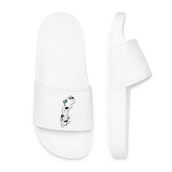Sweden Map for Scandinavia Holidays - Women’s Pool Sliders - white - Front