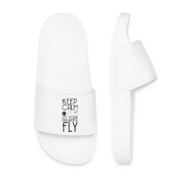 Design sur le thème de l’aventure - Claquettes Femme - blanc - Devant