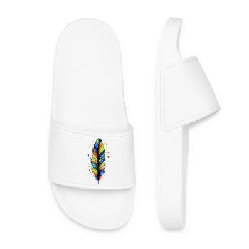 Plume - Claquettes Femme - blanc - Devant