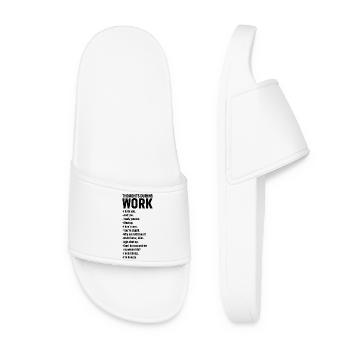 thoughts during work - Women’s Pool Sliders - white - Front