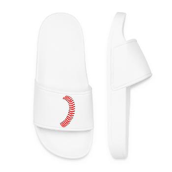 Baseball - Frauen Badelatschen - Weiß - Vorne