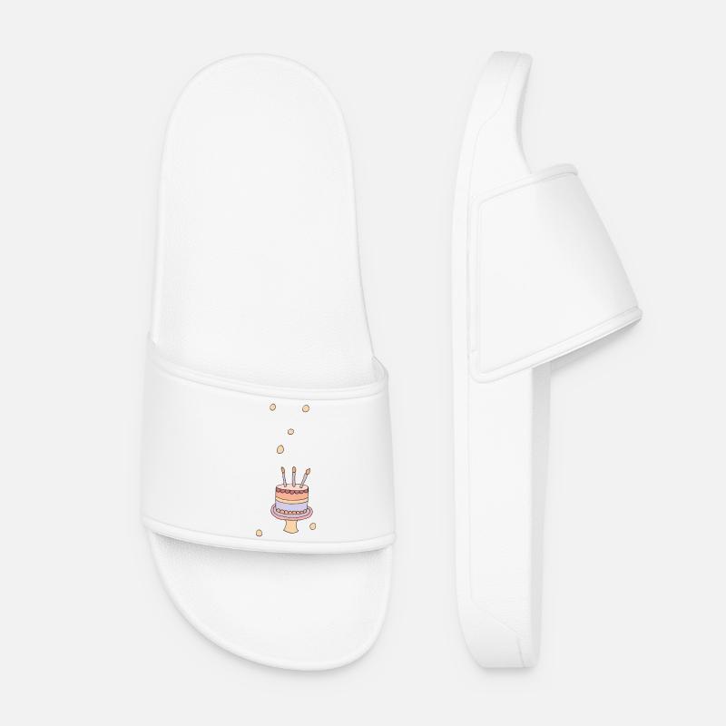 Birthday cake - Women’s Pool Sliders - white