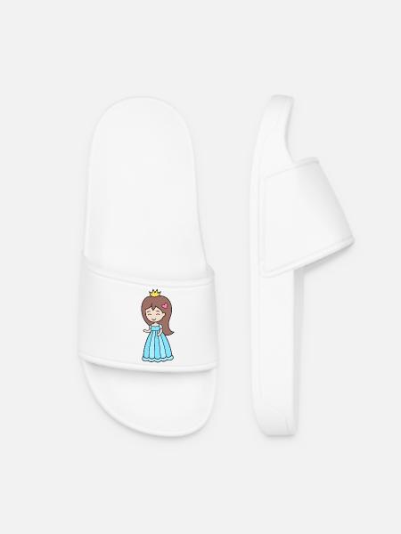 Prinzessin - Frauen Badelatschen - Weiß