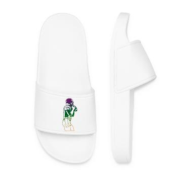 Croquis de football américain - Claquettes Femme - blanc - Devant