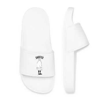Ghosted Sad Ghost - Women’s Pool Sliders - white - Front