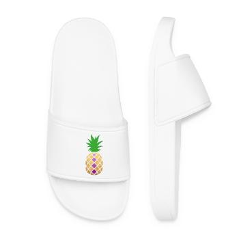 Décoration à l’ananas Fête exotique d’été Tropical Fun - Claquettes Femme - blanc - Devant