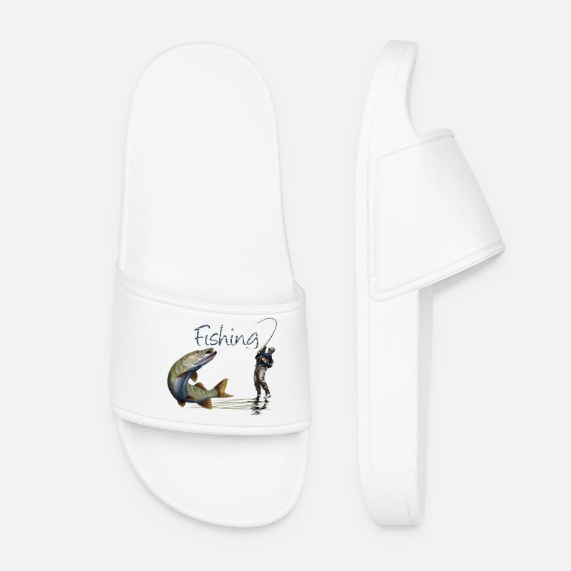 Fishing - Women’s Pool Sliders - white
