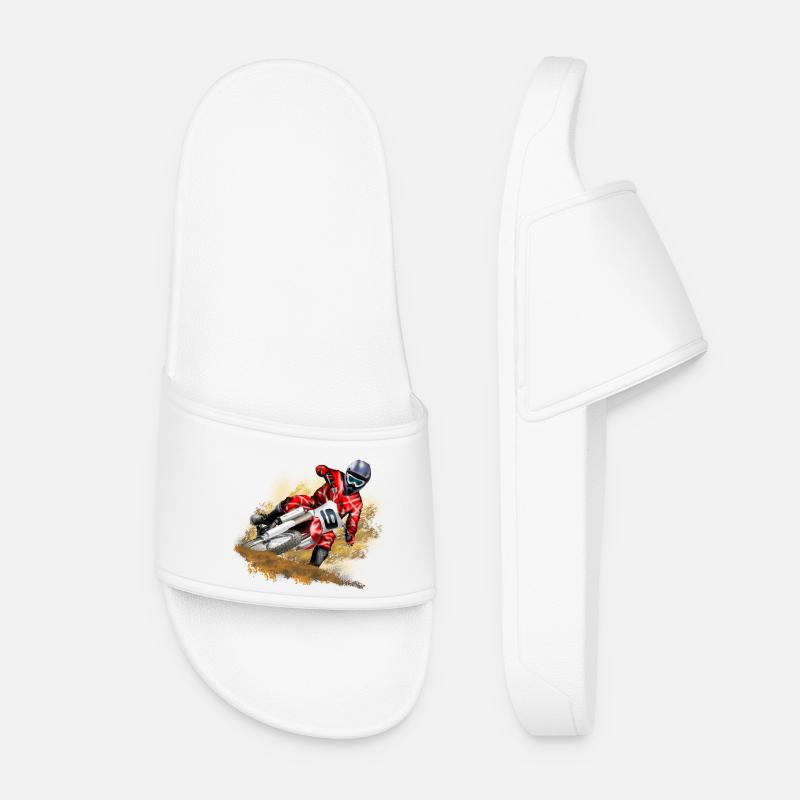 Motocross - Frauen Badelatschen - Weiß