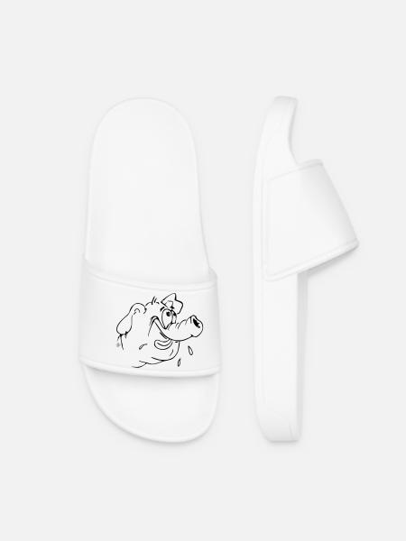 Pig cartoon 02 - Women’s Pool Sliders - white