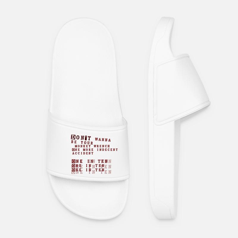 clé de singe - foo fighters - Claquettes Femme - blanc