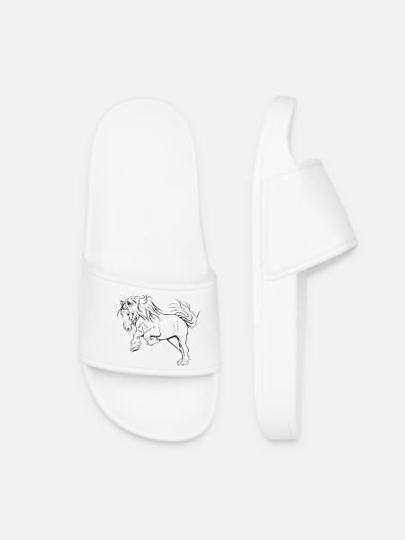 Shire au galop - Claquettes Femme - blanc