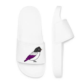 Asexual Bird Ace Pride - Women’s Pool Sliders - white - Front