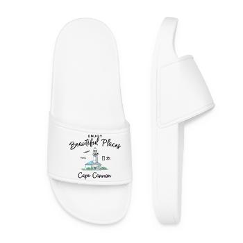 Japon, baie de Tokyo, phare de Kannonzaki - Claquettes Femme - blanc - Devant