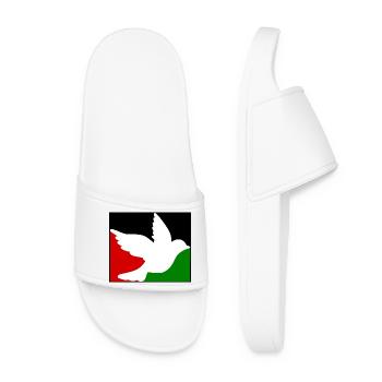 Free palestine - Claquettes Femme - blanc - Devant
