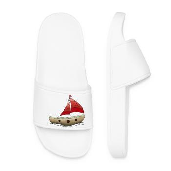 Bateau - Claquettes Femme - blanc - Devant