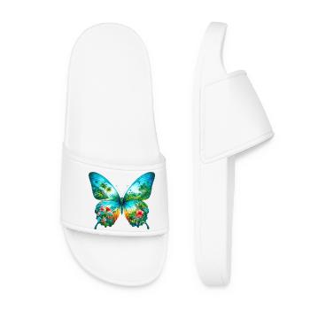 Papillon - Claquettes Femme - blanc - Devant