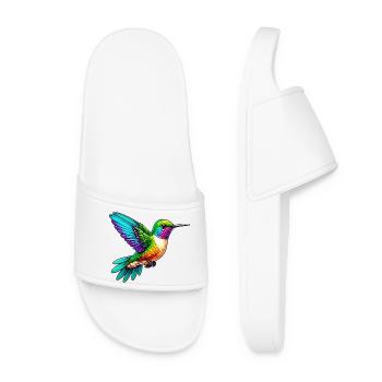 Kolibri - Frauen Badelatschen - Weiß - Vorne