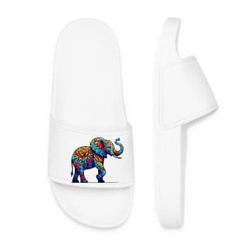 Elephant - Women’s Pool Sliders - white - Front