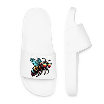 Abeille - Claquettes Femme - blanc - Devant