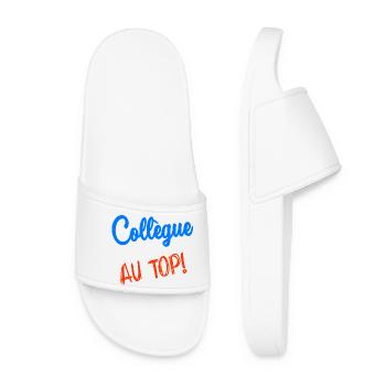 COLLEAGUE. RETIREMENT. RETIREMENT. RETIRED - Women’s Pool Sliders - white - Front