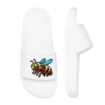 Abeille - Claquettes Femme - blanc - Devant