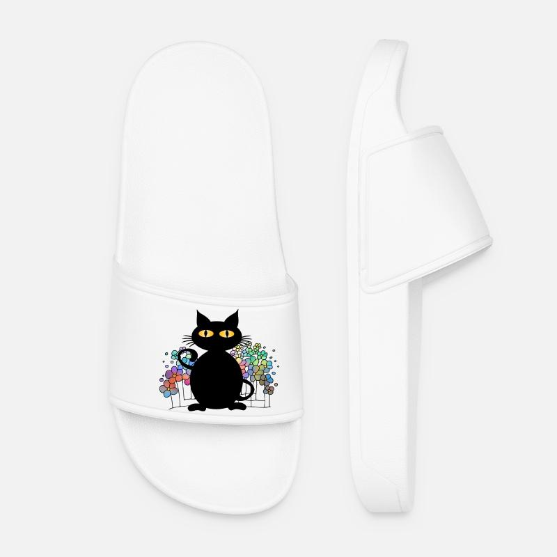 Chat - Claquettes Femme - blanc