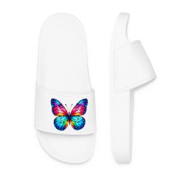 Butterfly - Women’s Pool Sliders - white - Front