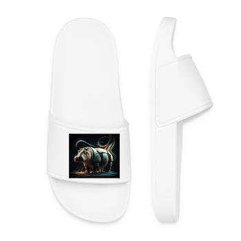 Mechanical Hippopotamus - Women’s Pool Sliders - white - Front