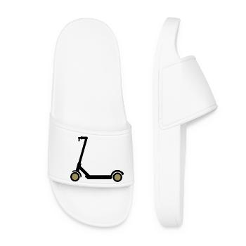 E-Scooter Eroller Idée Cadeau BD Design - Claquettes Femme - blanc - Devant