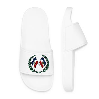 Flags USA Utah in laurel wreath - Women’s Pool Sliders - white - Front