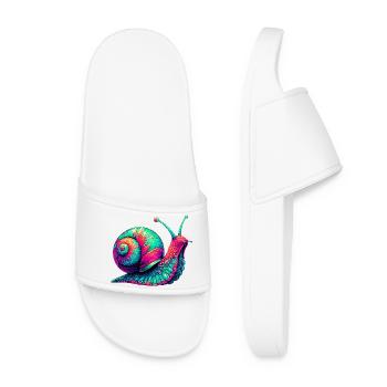 Escargot - Claquettes Femme - blanc - Devant