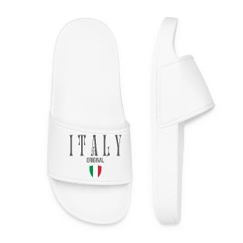 Ursprünglich aus Italien, geboren in Italien - Frauen Badelatschen - Weiß - Vorne