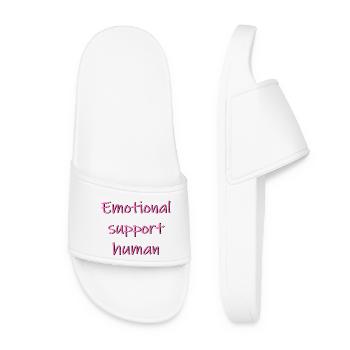 support human - Women’s Pool Sliders - white - Front