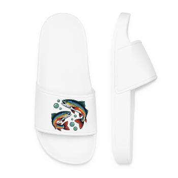 Rainbow trout - Women’s Pool Sliders - white - Front