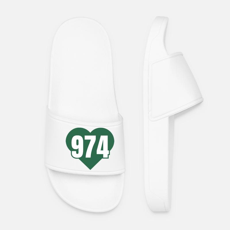 Heart 974 Code Green - Women’s Pool Sliders - white