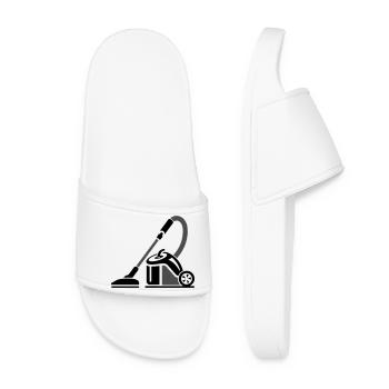 Symbole d’aspirateur Entreprise de nettoyage - Claquettes Femme - blanc - Devant