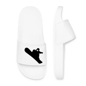 Snowboarding - Frauen Badelatschen - Weiß - Vorne