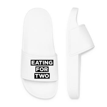 Manger pour deux - Claquettes Femme - blanc - Devant