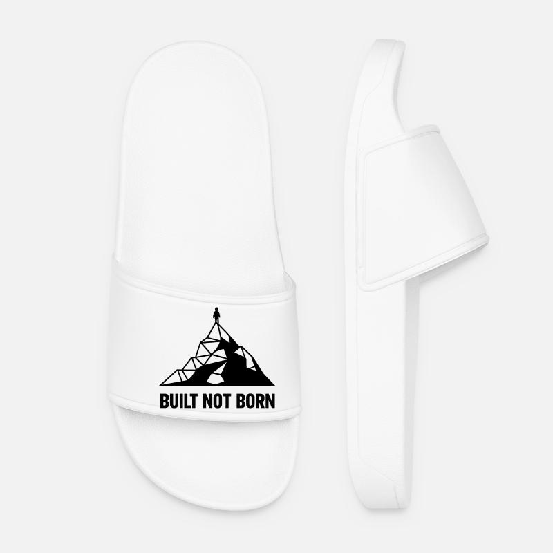 Built Not Born Peak - Women’s Pool Sliders - white